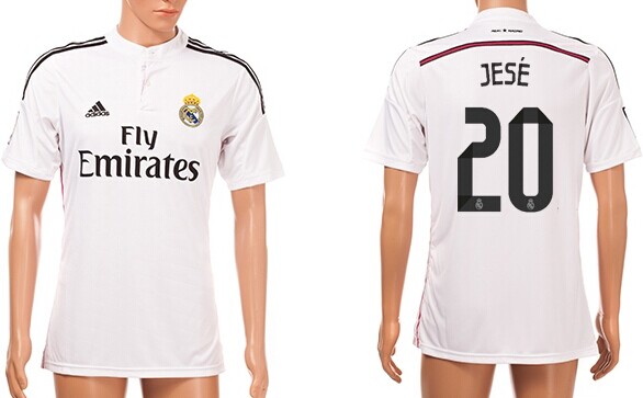 2014/15 Real Madrid #20 Jese Home Soccer AAA+ T-Shirt
