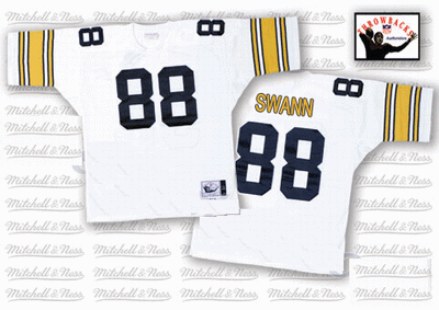 Pittsburgh Steelers #88 Lynn Swann White Throwback Jersey
