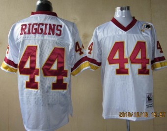 Washington Redskins #44 John Riggins White Throwback Jersey