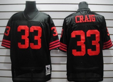 San Francisco 49ers #33 Craig Black Throwback Jersey