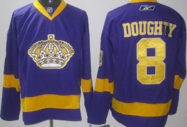 Los Angeles Kings #8 Drew Doughty Purple Jersey