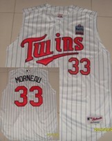 Minnesota Twins #33 Justin Morneau White Vest Jersey