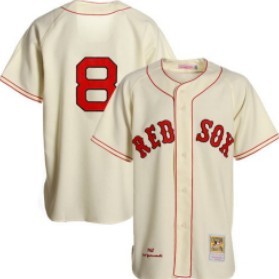 Boston Red Sox #8 Carl Yastrzemski Cream Throwback Jersey
