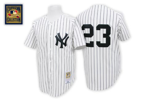 New York Yankees #23 Don Mattingly 1984 White Throwback Jersey