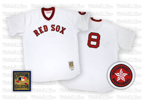 Boston Red Sox #8 Carl Yastrzemski White Pullover Throwback Jersey