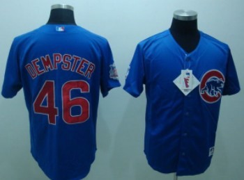 Chicago Cubs #46 DEMPSTER Blue Jersey