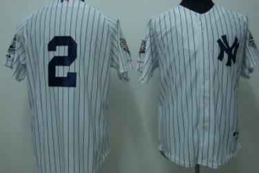 New York Yankees #2 Derek Jeter White Jersey