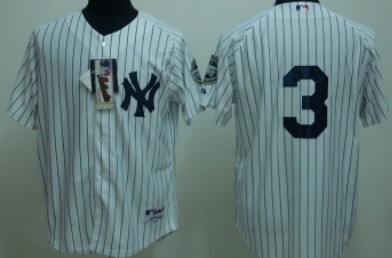New York Yankees #3 Babe Ruth White Jersey