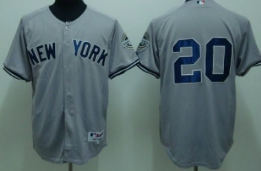 New York Yankees #20 Posada Gray Jersey