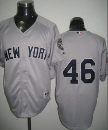 New York Yankees #46 Pettitte Gray Jersey