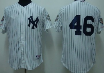New York Yankees #46 Pettitte White Jersey