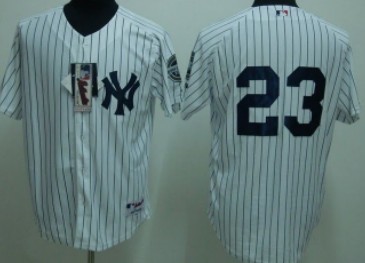 New York Yankees #23 Mattingly White Jersey