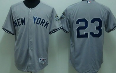 New York Yankees #23 Mattingly Gray Jersey
