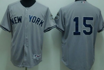 New York Yankees #15 MUNSON Gray Jersey