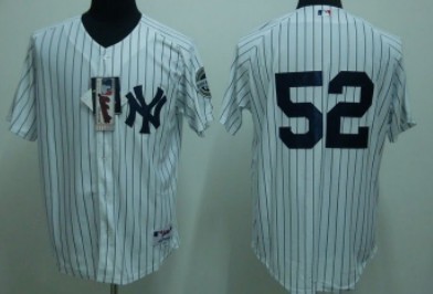 New York Yankees #52 Sabathia White Jersey