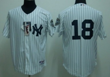 New York Yankees #18 Hiroki Kuroda White Jersey