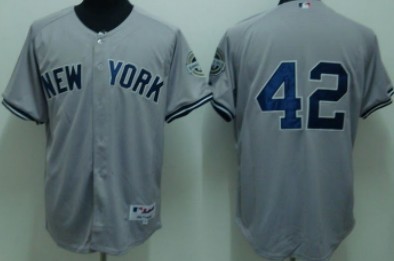 New York Yankees #42 Rivera Gray Jersey