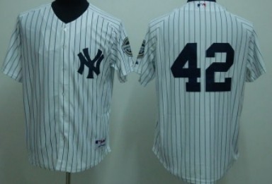 New York Yankees #42 Rivera White Jersey