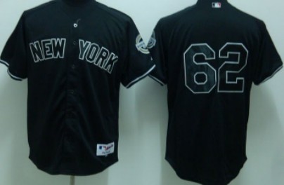 New York Yankees #62 Chamberlain Black Jersey