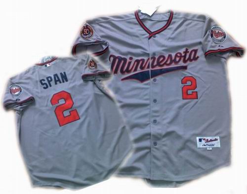 Minnesota Twins #2 Span Grey Jersey