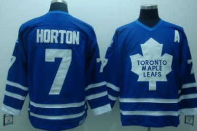 Toronto Maple Leafs #7 Tim Horton Blue Throwback CCM Jersey