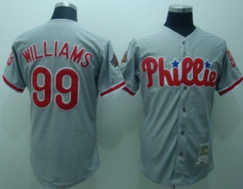 Philadelphia Phillies #99 Williams Gray Throwback Jersey