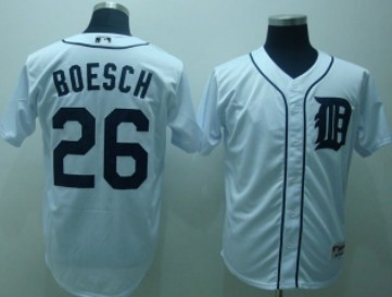 Detroit Tigers #26 Boesch White Jersey
