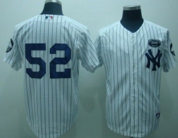 New York Yankees #52 Sabathia White GMS The Boss Patch Jersey