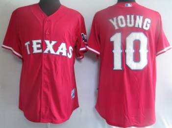 Texas Rangers #10 Michael Young Red Jersey