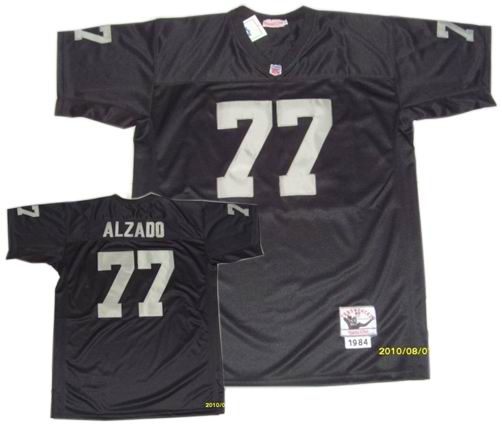 Oakland Raiders #77 Lyle Alzado Black Throwback Jersey