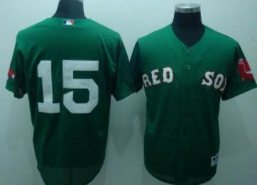 Boston Red Sox #15 Dustin Pedroia Green Jersey