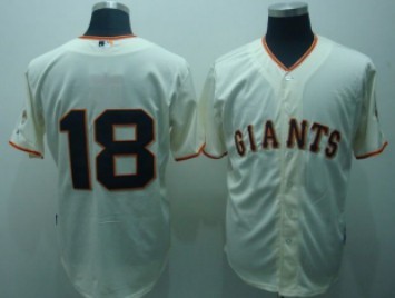 San Francisco Giants #18 Matt Cain Cream Jersey