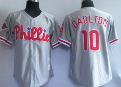 Philadelphia Phillies #10 Daulton Gray Throwback Jersey