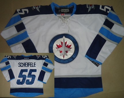 Winnipeg Jets #55 Mark Scheifele White Jersey
