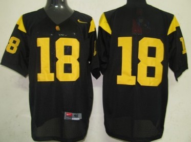 USC Trojans #18 Black Jersey