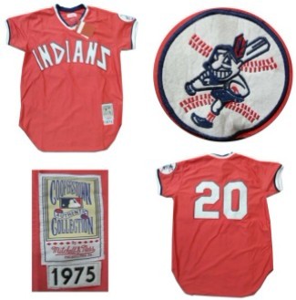Cleveland Indians #20 Frank Robinson Red Throwback Jersey