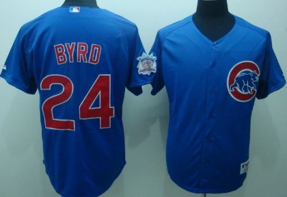 Chicago Cubs #24 Byrd Blue Jersey