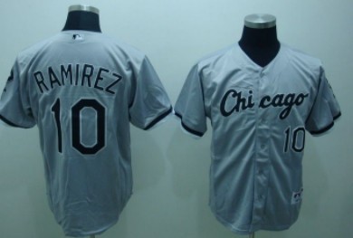 Chicago White Sox #10 Ramirez Gray Jersey