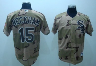 Chicago White Sox #15 Beckham Camo Jersey