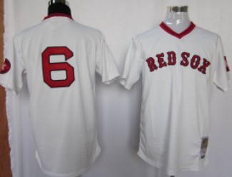 Boston Red Sox #6 Rico Petrocelli White Throwback Jersey