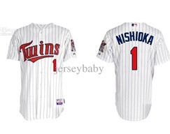 Minnesota Twins #1 Nishioka White Jersey