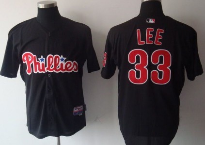 Philadelphia Phillies #33 Lee Black Jersey