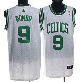 Boston Celtics #9 Rajon Rondo White Swingman Jersey
