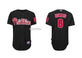 Philadelphia Phillies #6 Howard Black Jersey
