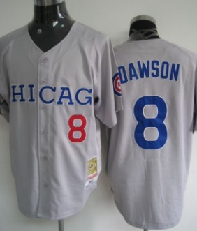 Chicago Cubs #8 Dawson Gray Throwback Jersey