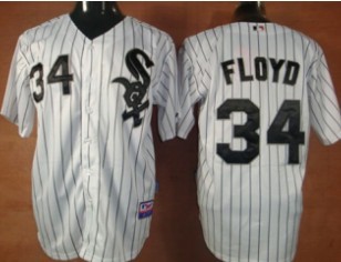 Chicago White Sox #34 Floyd White With Black Pinstripe Jersey
