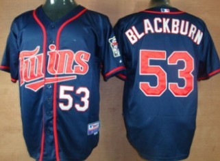 Minnesota Twins #53 Blackburn Blue Jersey