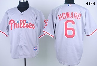 Philadelphia Phillies #6 Howard Gray Jersey