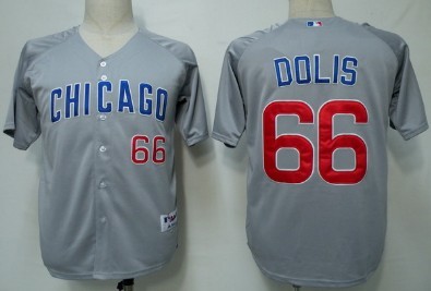 Chicago Cubs #66 Dolis Gray Jersey