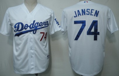 Los Angeles Dodgers #74 Jansen White Jersey